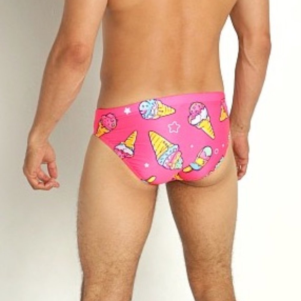 Garcon Low Rise Swim Brief Pink Ice Cream - Picture 3 of 3